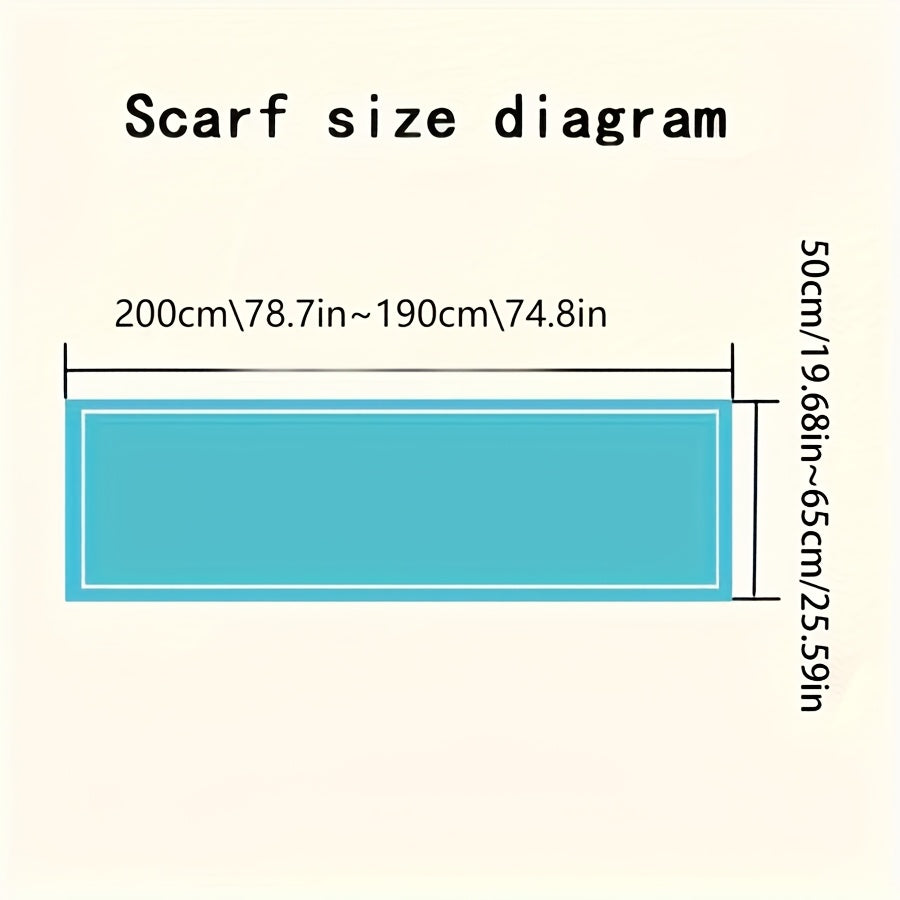 Women's Plaid Winter Scarf - Korean-Style Premium Shawl Wrap, Windproof Unisex Neck Warmer