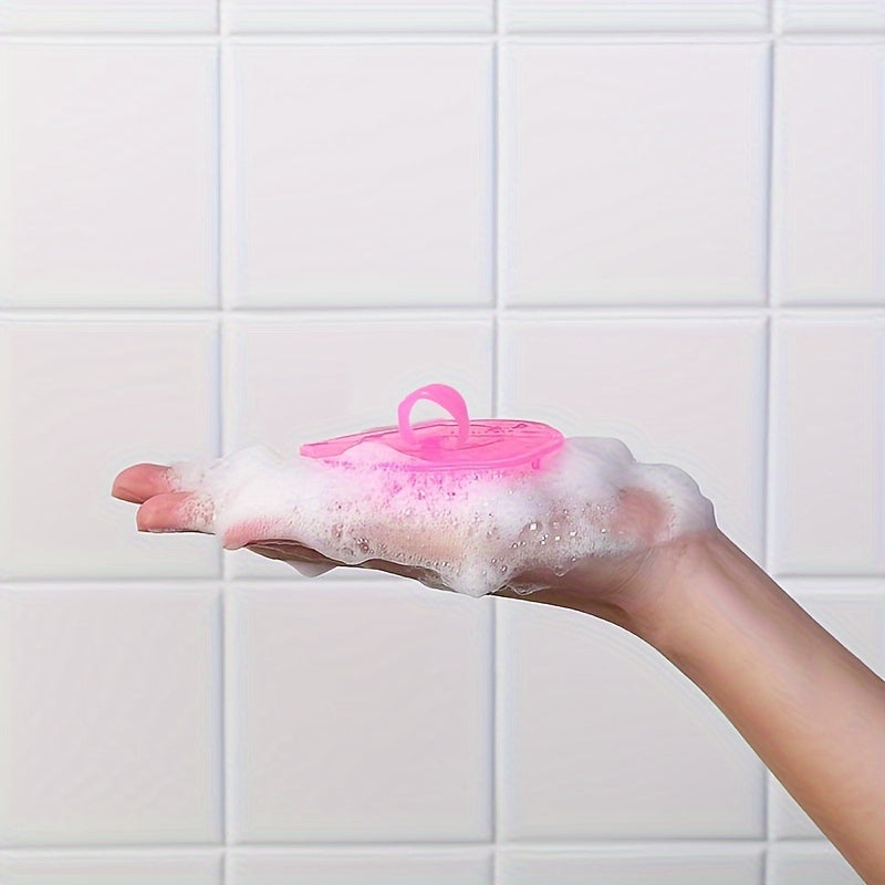 Scalp Massage Shampoo Brush – Plastic Bristle Scalp Scrubber & Hair Cleaning Brush for Men and Women