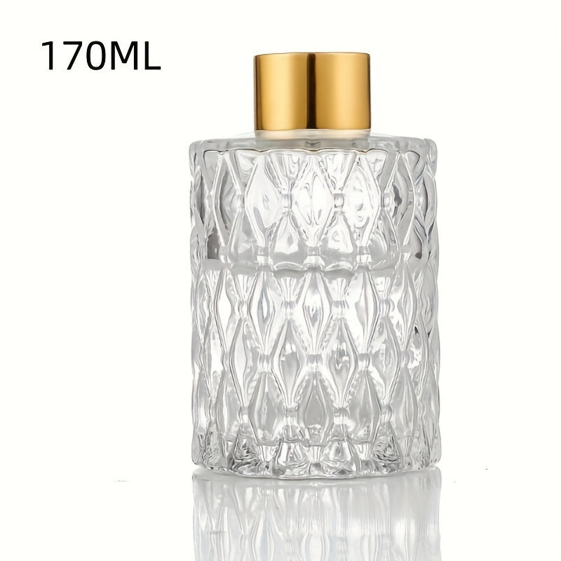 Glass Aromatherapy Diffuser - Flameless Transparent Bottle for Bathroom & Bedroom Vintage Home Decor