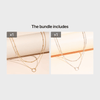 Boho Chic Gold-Tone Ring Necklace for Women – Zinc Alloy Heart Charm Pendant, Layered Chain Jewelry for Casual Wear & Gifts