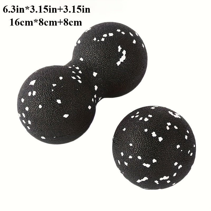 2-Pack EPP Massage Balls for Yoga and Fitness - Textured Trigger Point Muscle Massagers for Back, Feet and Deep Tissue Relief