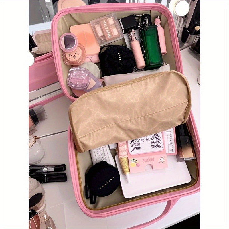 Sanrio Hello Kitty Makeup Pouch – Cute Printed Cosmetic Bag with Handle | Travel Toiletry Organizer & Pencil Case for Women