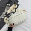 Corduroy Waist & Crossbody Belt Bag, Retro Chest Bag with Adjustable Strap for Streetwear
