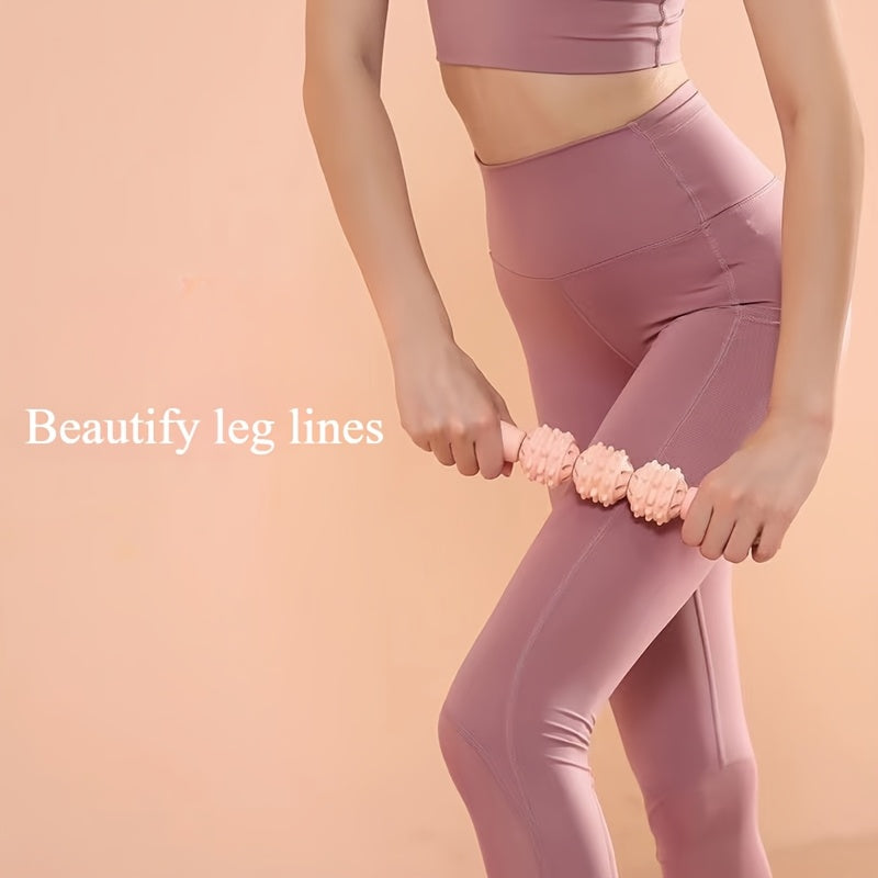 4-Piece EVA Foam Muscle Roller Set - Fascia Release & Body Shaping Massage Tool for Yoga & Recovery | Gift for Women