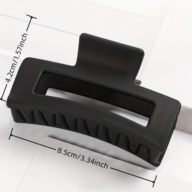 Multicolor Large Acrylic Rectangle Hair Clip Thick Resin Claw for Long Thick Hair Nonslip Jaw Clip