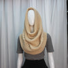 Women's Cable Knit Sweater Scarf – Soft Warm Winter Shawl Neck Wrap, Solid Colors (Green, Beige, Black, Red) — Hand Wash/Dry Clean