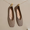Women's Plaid Mesh Slip-On Ballet Flats, Lightweight Breathable Soft-Sole Casual Shoes