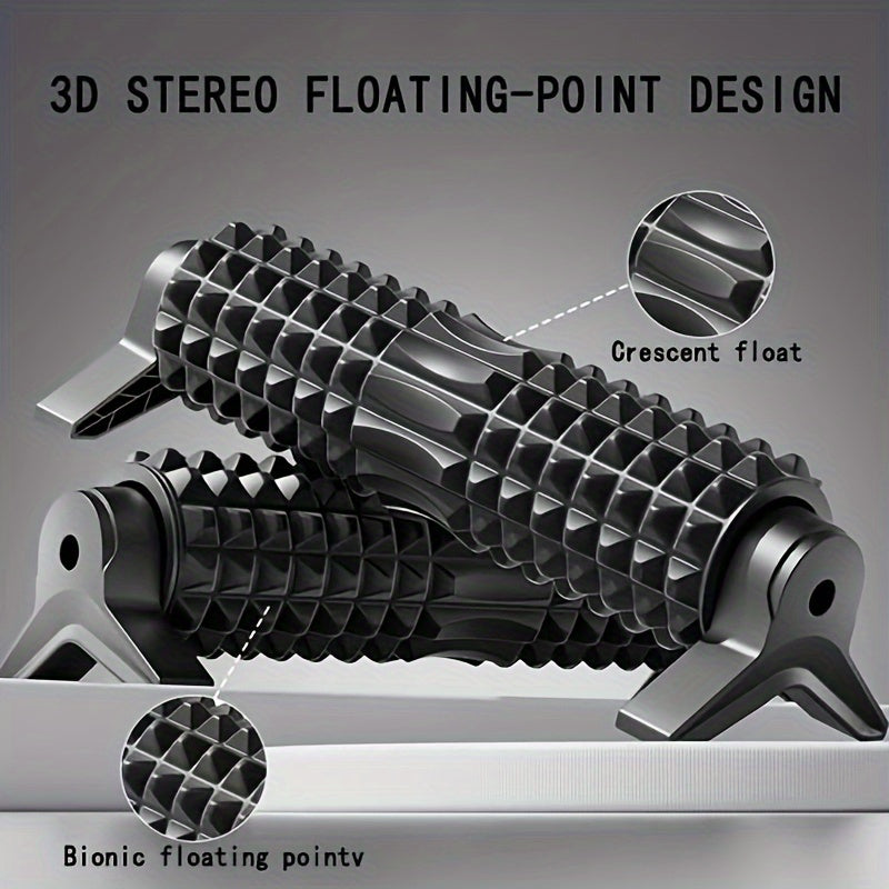 Textured Foam Roller for Muscle Relief – Soft EVA Stability Trainer Massage Roller (Black, Pink, Blue)