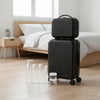 2-Piece Trolley Luggage Set 20 in (51 cm) & 14 in (36 cm) Spinner Suitcases with Telescopic Handle, Combination Lock, Travel Makeup Bag & Compartmentalized Toiletry Bottles, Hybrid PP Shell, Multiple Colors