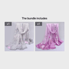 Vintage Magpie Print Long Imitation Silk Chiffon Scarf, Lightweight Shawl Wrap