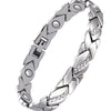 Elegant Rhinestone Stainless Steel Adjustable Bracelet for Women - Versatile Party & Casual