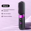 Cordless Hair Straightener – USB Rechargeable Flat Iron with LED Display, 4 Temperature Settings, Anti-Scald & Auto-Off