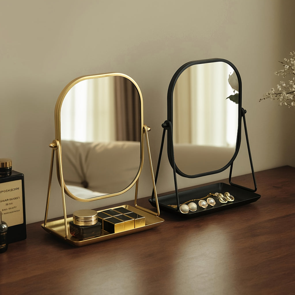 Adjustable Cartoon Metal Photo Frame with Glass Front, Varnished Finish