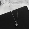 Women's Vintage Heart Pendant Necklace, Gold-Tone Minimalist Chain, Elegant Everyday Jewelry Gift