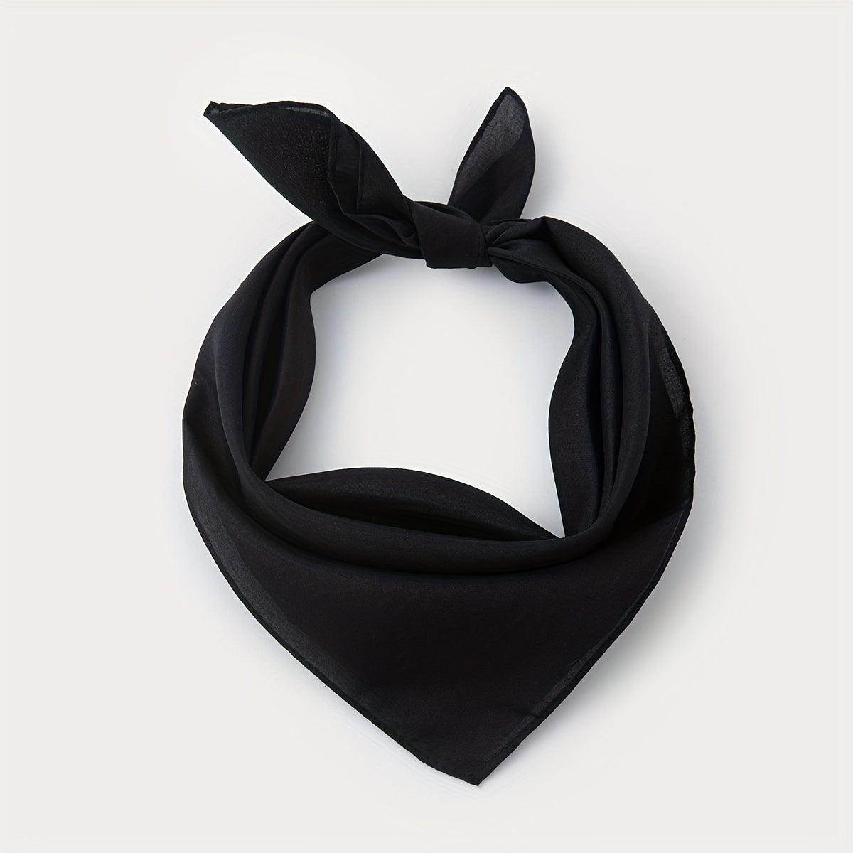 Elegant Women's Solid Square Scarf - Soft Polyester Neck Wrap, Shawl & Headscarf for Casual & Formal Wear