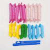 18-Piece Heatless Spiral Hair Curlers Kit with Styling Hook - No-Heat Wave Rollers for Curly Hairstyles