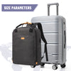 20-Inch (51 cm) PP Hybrid Carry-On Luggage with Silent Swivel Wheels, Combination Lock & Telescoping Handle - Fits 14-Inch Laptop, Travel Suitcase for Men & Women