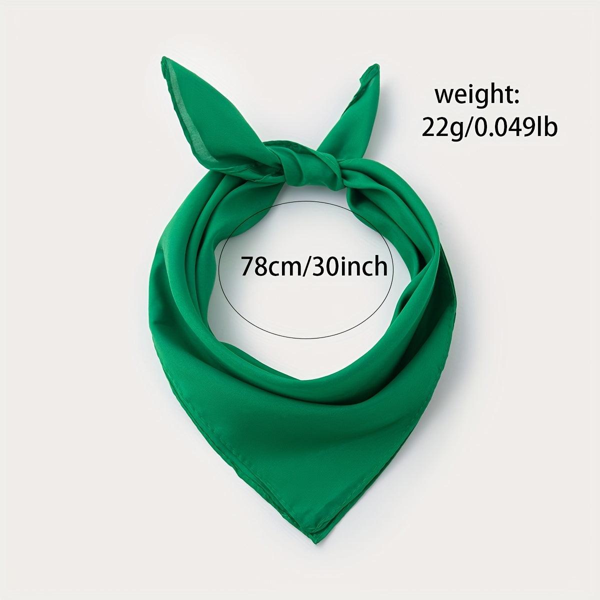 Elegant Women's Solid Square Scarf - Soft Polyester Neck Wrap, Shawl & Headscarf for Casual & Formal Wear