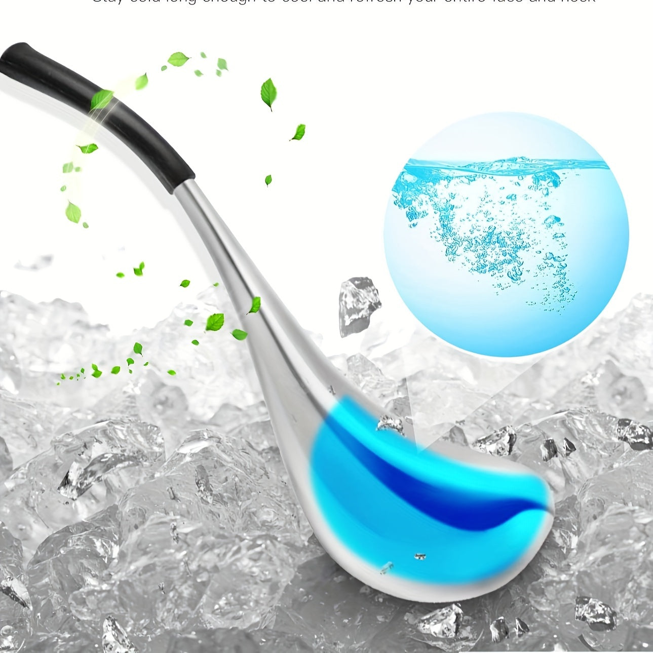 Stainless Steel Facial Ice Globe — Odorless Reusable Face & Eye Massager, Battery-Free