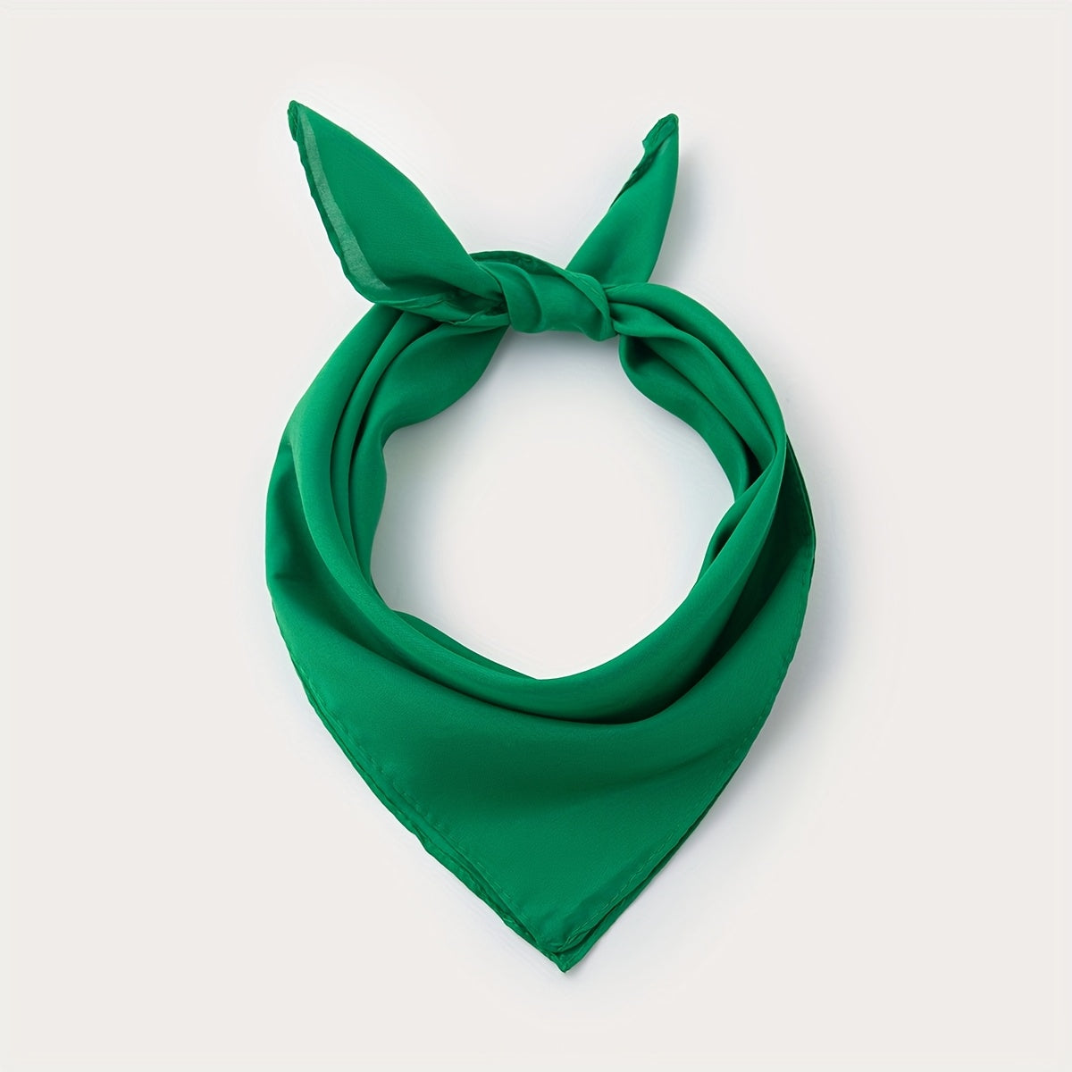 Elegant Women's Solid Square Scarf - Soft Polyester Neck Wrap, Shawl & Headscarf for Casual & Formal Wear