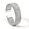 Woven 18K Gold-Plated 304 Stainless Steel Bracelet – Golden Tone Fashion Accessory