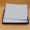 100 Pairs Colorful Rhinestone Plastic Stud Earrings Set – Mixed Sparkly Glue-Back Fashion Earrings
