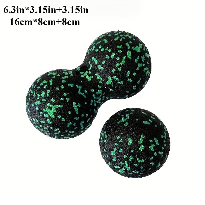 2-Pack EPP Massage Balls for Yoga and Fitness - Textured Trigger Point Muscle Massagers for Back, Feet and Deep Tissue Relief