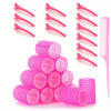 25-Piece Self-Adhesive Hair Curling Roller & Clip Set – 12 Self-Grip Rollers, 12 Clips + Styling Comb