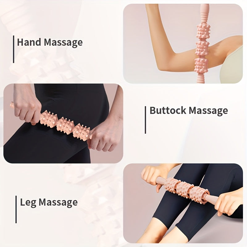 Foam Roller & Massage Stick Set (2-Piece) — Post-Workout Muscle Recovery Roller for Body Shaping
