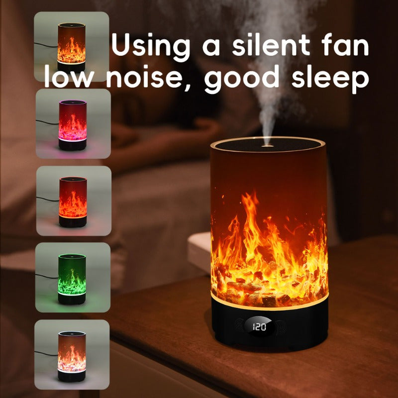 HOTU Smart Aroma Diffuser & Humidifier with RGB Mood Light, 4 Mist Modes, 6.76 oz (200 ml) USB-Powered, Auto Shut-Off, Quiet Color-Changing LED for Bedroom, Office, Yoga