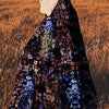 Plus Size Floral Maxi Skirt with Pockets – Flowy Rainbow Print Casual Skirt