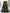 Women's Olive Green & Black Floral A-Line Skirt with Elastic Waistband - High-Rise Flowy Skirt for Spring & Fall
