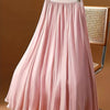 Elegant Black Pleated Maxi Skirt - Woven 100% Polyester, Straight Silhouette, Loose Fit, All-Season