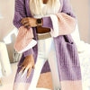 Plus Size Women's Elegant Long Rib-Knit Cardigan Sweater Oversized Fall Winter