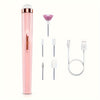 Portable Electric Nail Drill with 5 Drill Bits – USB Rechargeable Nail File with LED Light & Adjustable Speed for Manicure