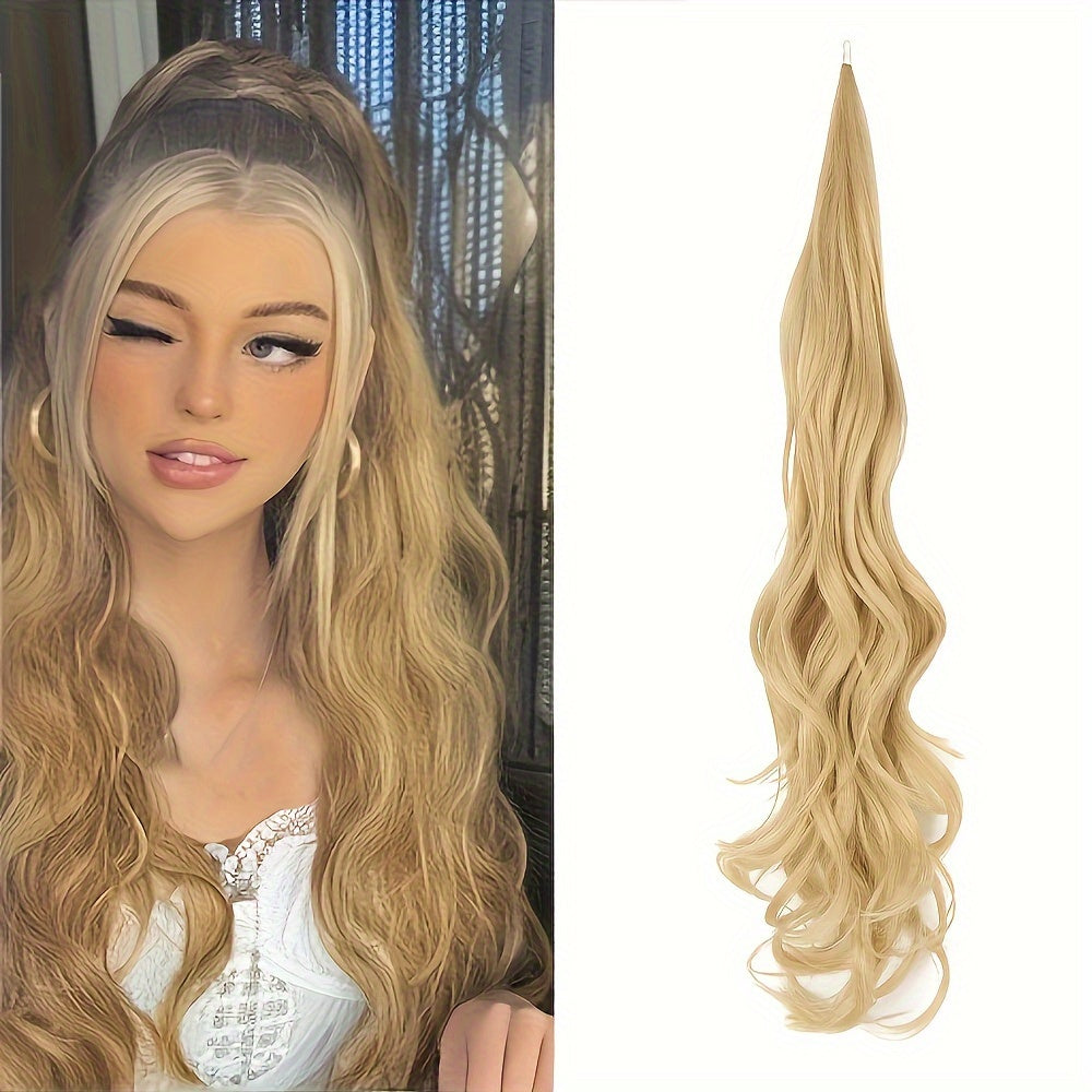 32-Inch (81 cm) Wrap-Around Curly Wavy Ponytail Extension Long Flexible Hairpiece for Women