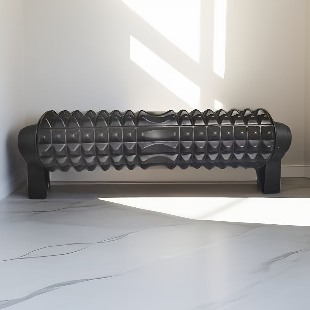 Textured Foam Roller for Muscle Relief – Soft EVA Stability Trainer Massage Roller (Black, Pink, Blue)