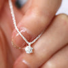 Vintage Pentagonal Sparkling Zircon Necklace - Light Luxury Shimmer Clavicle Chain for Parties & Everyday