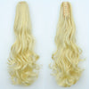 20" (50 cm) Curly Wave Clip-In Ponytail Extension – Invisible Secure Clip, Heat-Friendly Synthetic Hairpiece for Women, Natural-Looking Y2K Party & Everyday