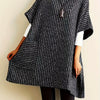 Plus Size Turtleneck Knit Sweater with Pocket, Casual Fall Winter Pullover for Women