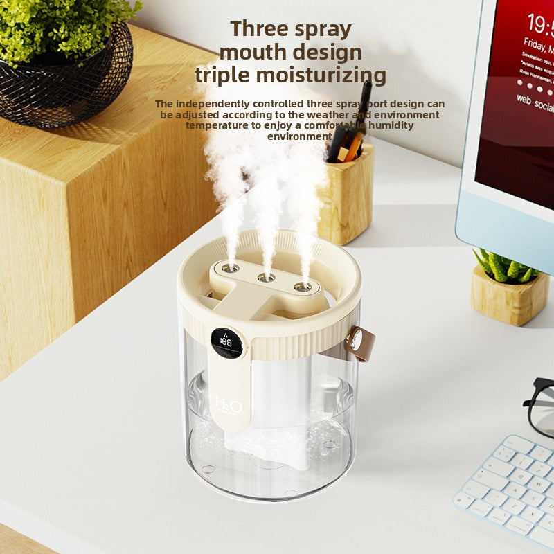 Mini USB Humidifier & Aromatherapy Diffuser — Quiet Portable Mist Sprayer, USB-Powered, Push Button, Compact for Home Bedroom Car