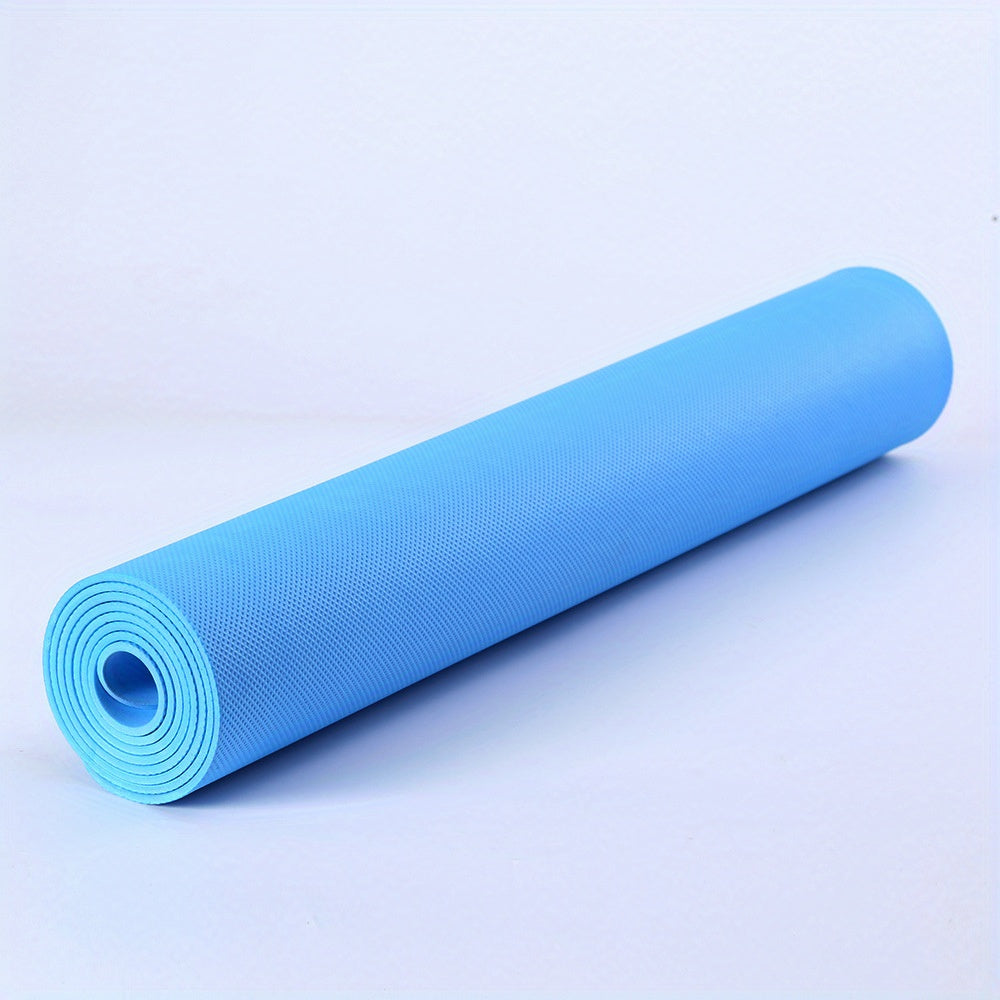 High-Density EVA Yoga Mat – Non-Slip, Shockproof & Sweat-Absorbent, Lightweight Portable Mat for Yoga, Pilates & Home Gym (Purple, Blue, Green, Pink, Red)