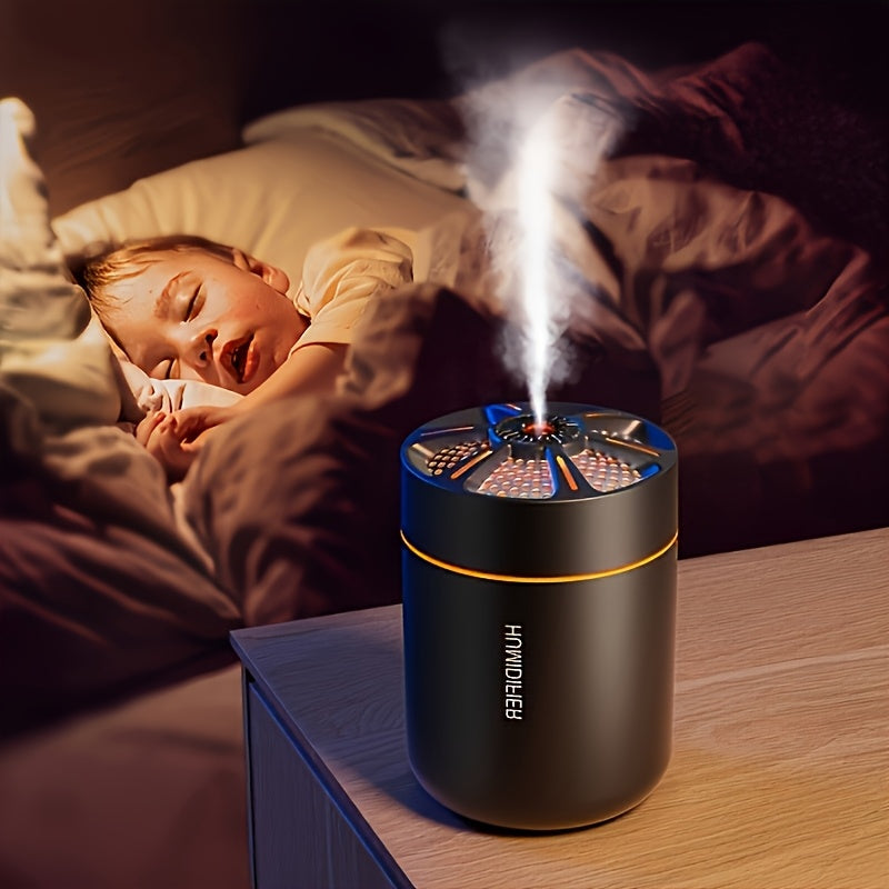 180ml (6.1 fl oz) Mini USB Humidifier & Aromatherapy Diffuser – Quiet Portable Cool Mist for Home, Bedroom & Car, Durable Plastic