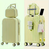 2-Piece 20-Inch Carry-On Hard Shell Luggage Set for Women – Lightweight ABS+PC Spinner Suitcase with Combination TSA Lock & Cosmetic Bag, Pastel Colors