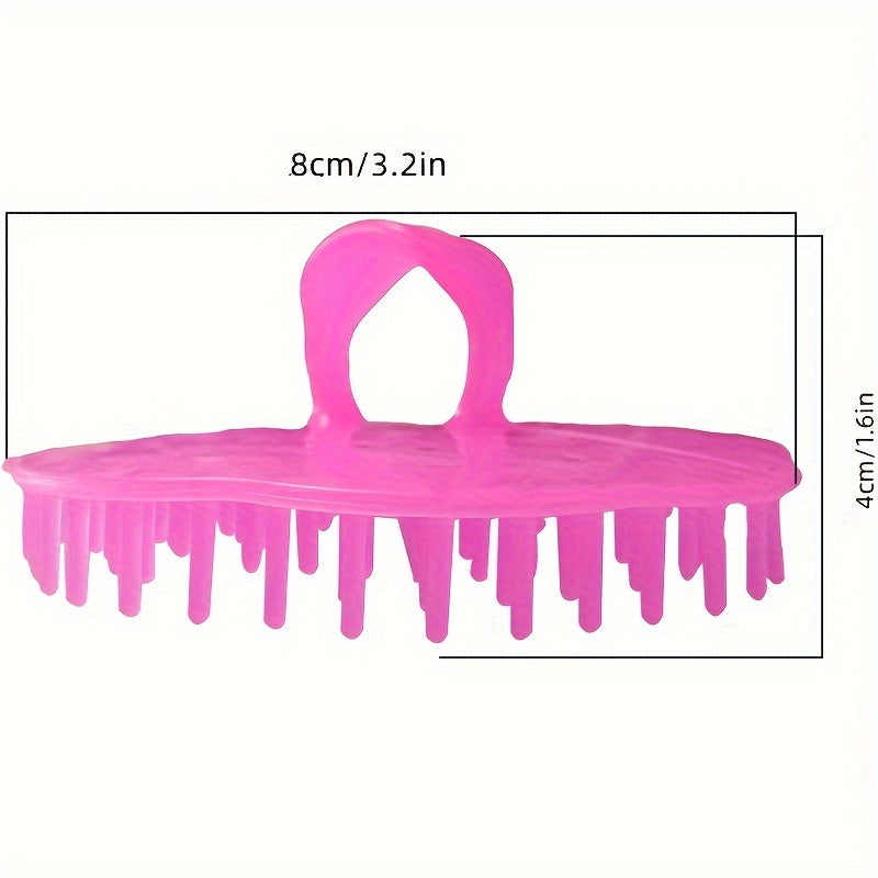 Scalp Massage Shampoo Brush – Plastic Bristle Scalp Scrubber & Hair Cleaning Brush for Men and Women