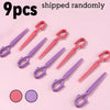 9-Pack Hypoallergenic Spill-Proof Nail Polish Protector Clips - Acrylic & Gel Extension Clamps for DIY French Manicure (Assorted Colors)