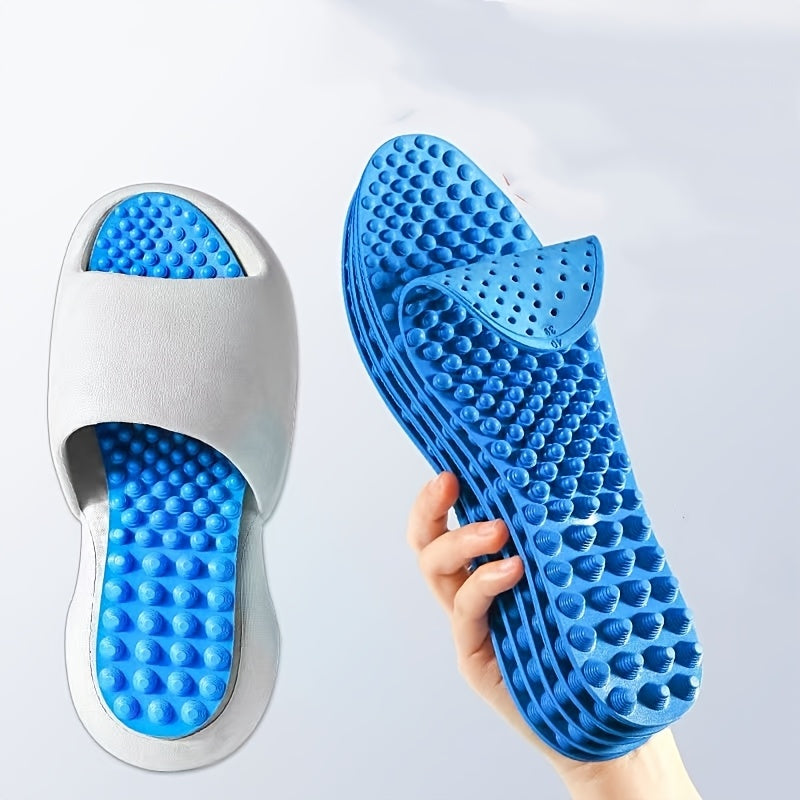 1 Pair Reflexology Massage Insoles - Acupressure Foot Massager Shoe Pads for Pain Relief & Comfort