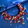 Luxury Bridal Crown Headband - Bohemian Punk Wedding Tiara with Multicolor Gemstones for Brides, Proms & Parties