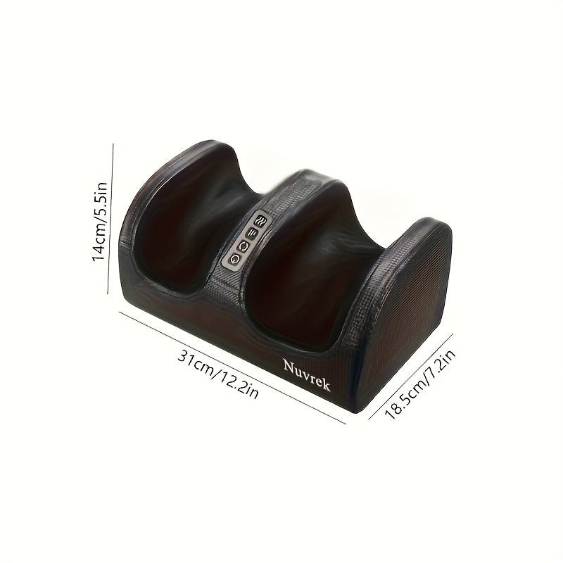 Nuvrek Foot Massager with Heat – Deep-Kneading Foot Spa for Circulation & Relaxation, Plug-In Gift