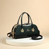 Rhinestone Faux Leather Shoulder Bag with Removable Strap & Top Handle – Elegant Evening Clutch